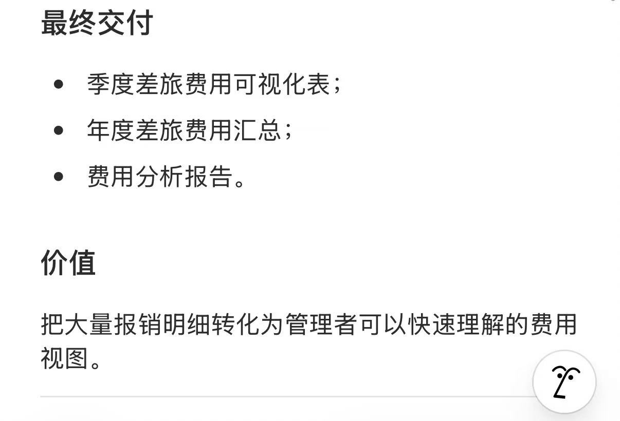 差旅费用分析最终交付和业务价值
